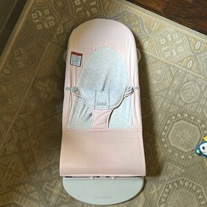 BabyBjorn Pink and Gray Bouncer EUC